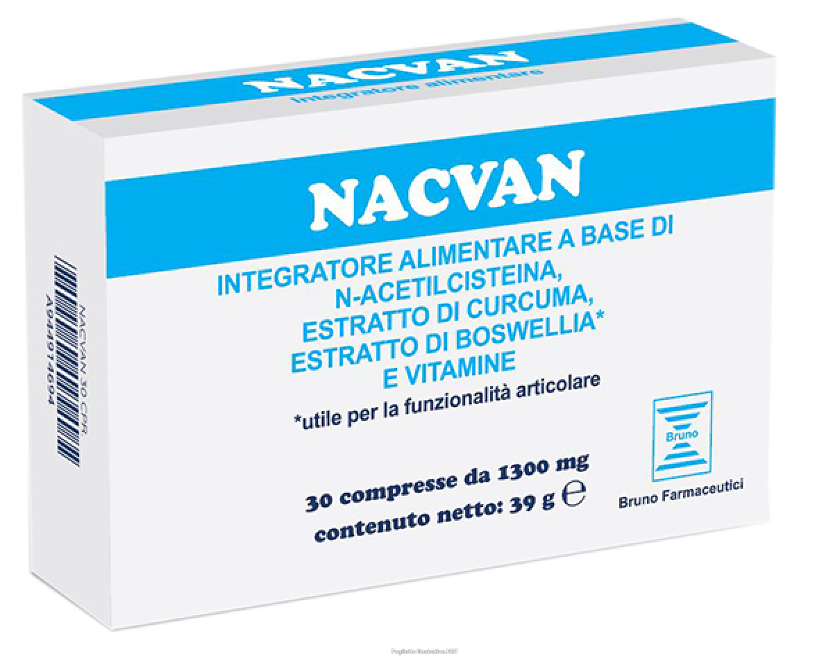 Cerca Offerte di nacvan integratore per la funzionalità articolare 30 compresse e acquista online