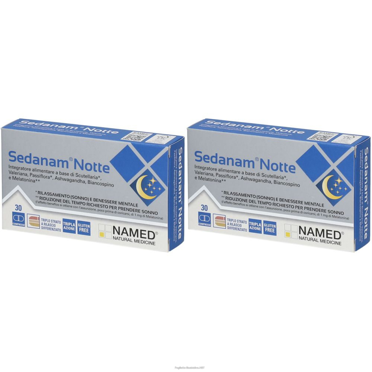 Cerca Offerte di named® sedanam® notte set da 2 2x30 pz compresse e acquista online