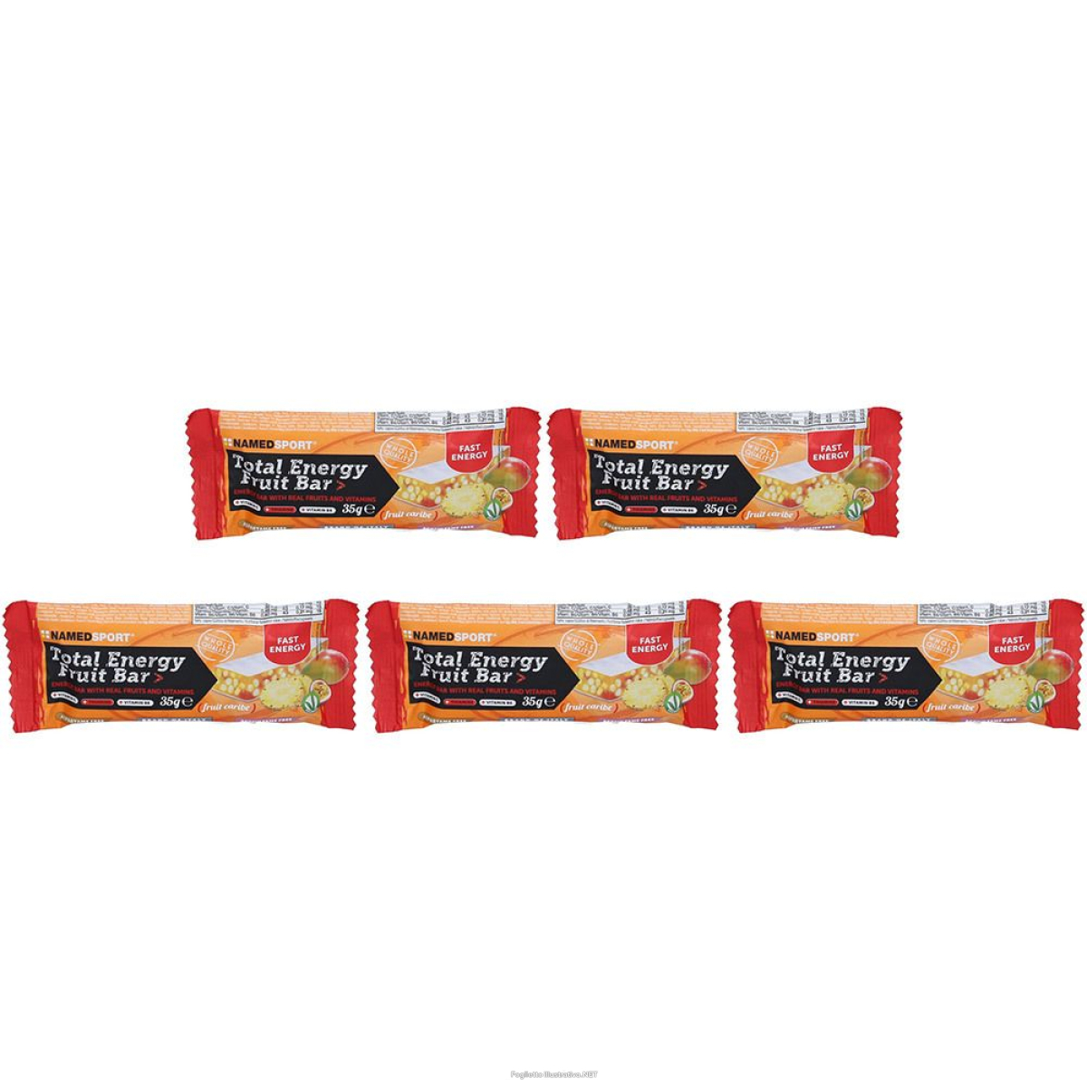 Cerca Offerte di named sport® total energy fruit bar> caribe set da 5 5x35 g e acquista online