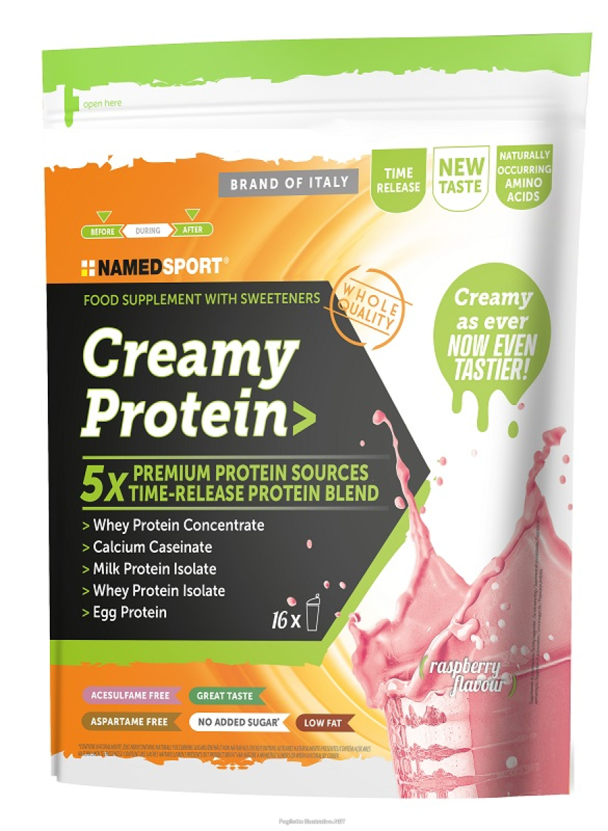 Cerca Offerte di namedsport creamy protein polvere gusto lampone 500 g per solu e acquista online