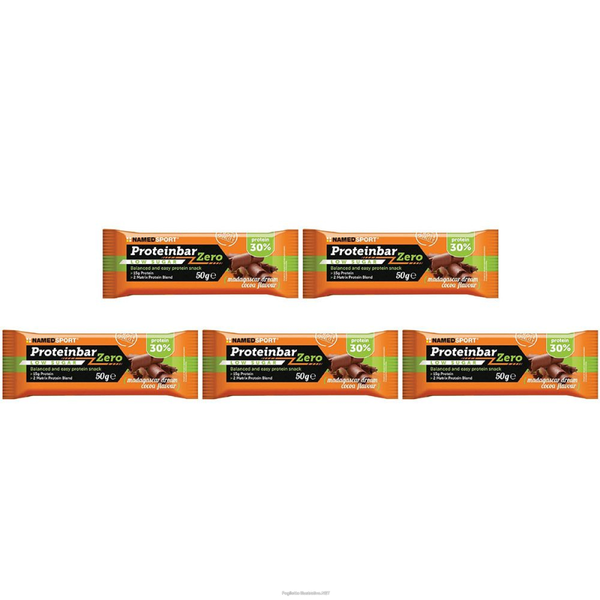 Cerca Offerte di namedsport® proteinbar zero madagascar dream cocoa set da 5 5x50 g e acquista online