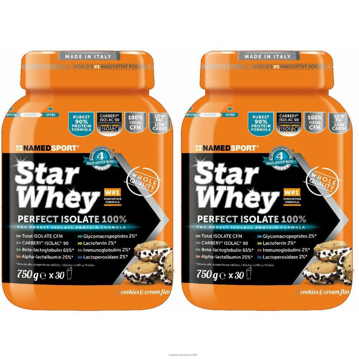 Cerca Offerte di namedsport® star whey isolate cookies & cream set da 2 2x750 g polvere e acquista online