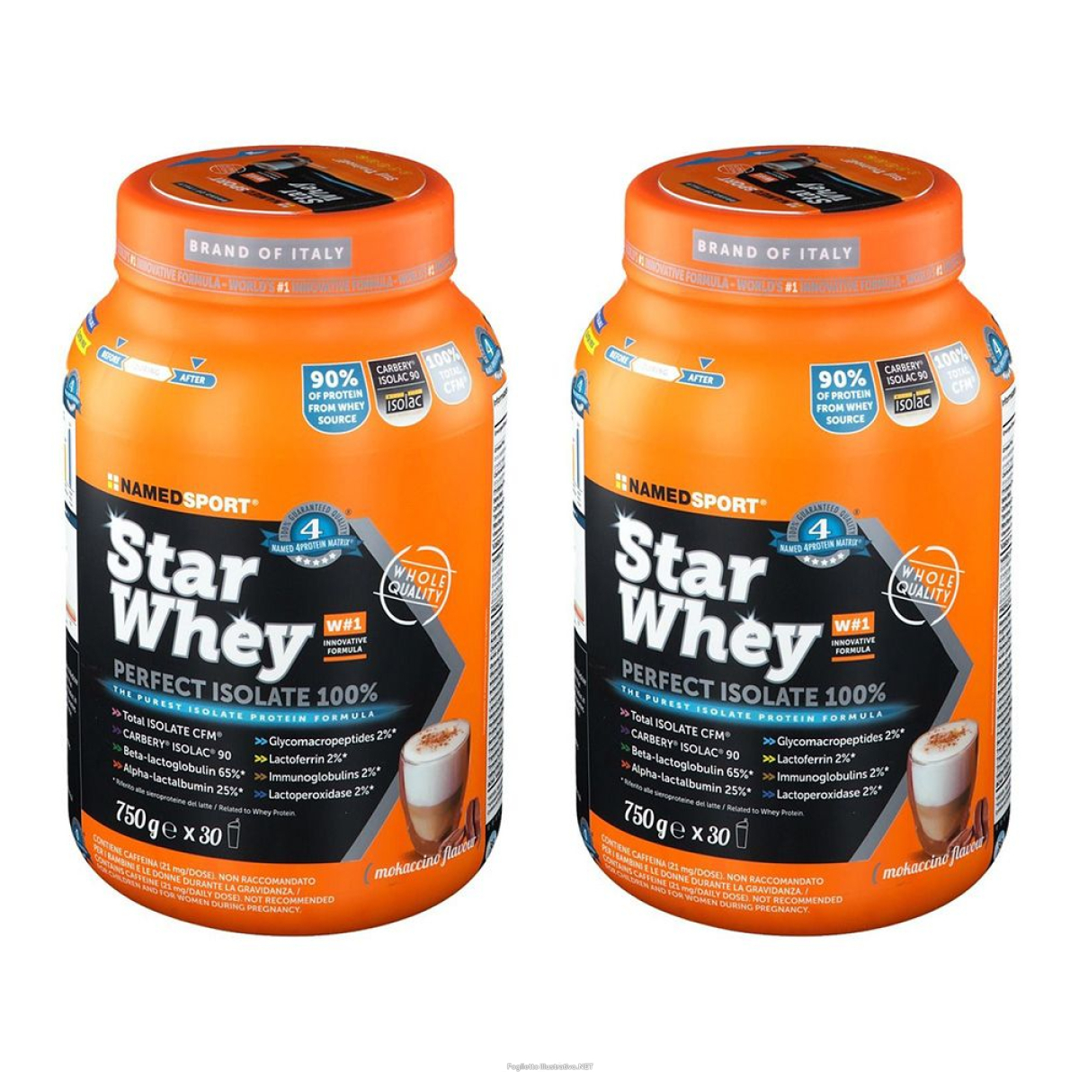 Cerca Offerte di namedsport star whey isolate mokaccino cream x2 2x750 g polvere per so e acquista online