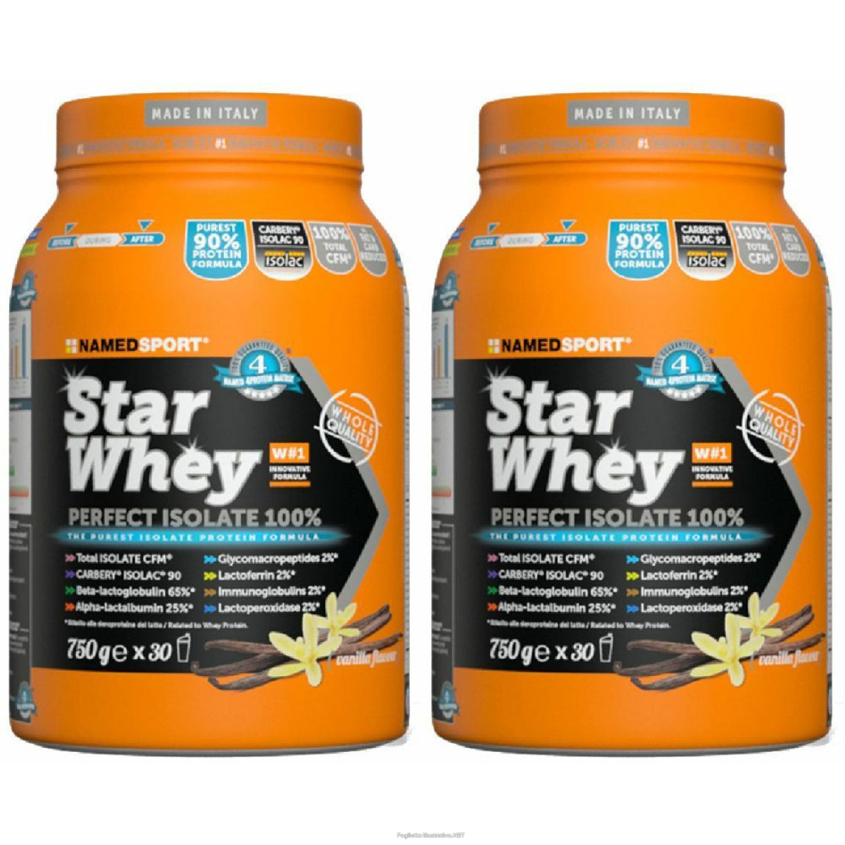 Cerca Offerte di namedsport® star whey isolate vanilla set da 2 2x750 g polvere per sol e acquista online