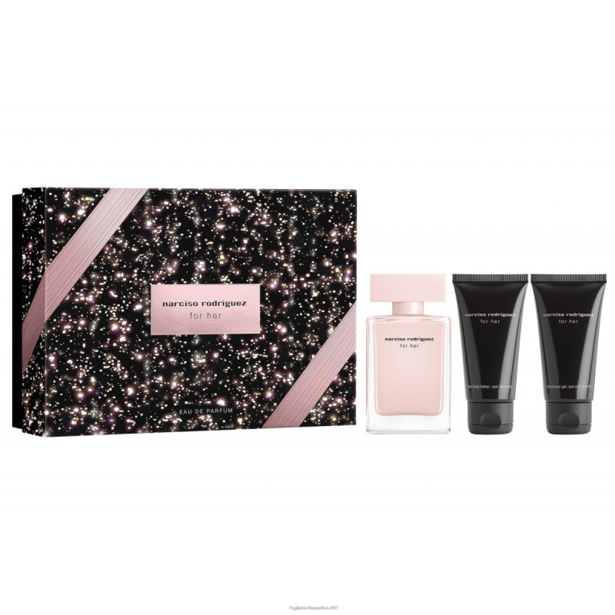Cerca Offerte di narciso rodriguez - cofanetto for her - eau de parfum 50 ml + body lotion 50 ml + shower gel 50 ml e acquista online