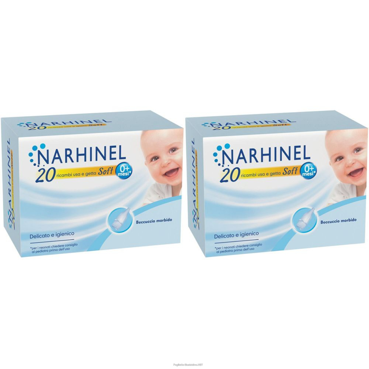 Cerca Offerte di narhinel 20 ricariche usa e getta soft aspiratore nasale set da 2 2x20 e acquista online