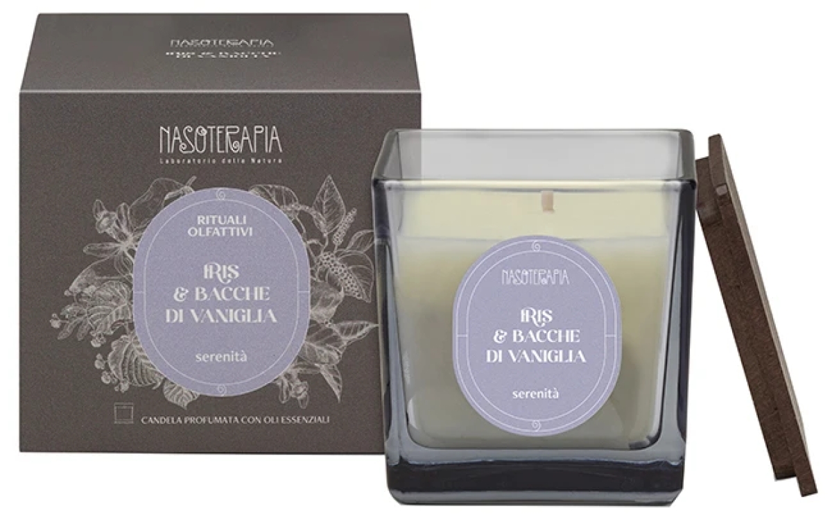 Cerca Offerte di Nasoterapia rituali olfattivi iris e bacche di vaniglia candela profumata serenità, 200 g e acquista online