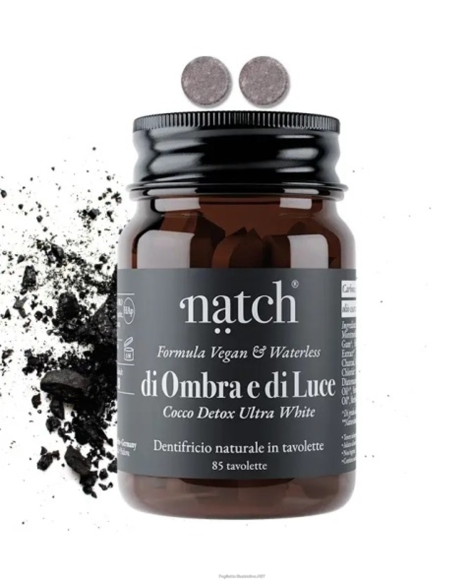 Cerca Offerte di natch di ombra e di luce carbone detox ultra white dentifricio naturale 85 tavolette e acquista online