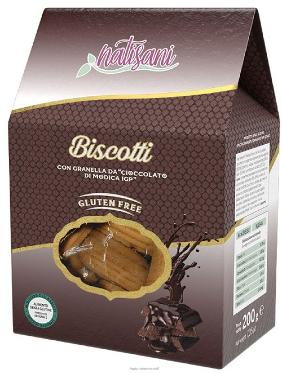 Cerca Offerte di natisani biscotti con granella di cioccolato modica igp senza glutine 200 grammi e acquista online