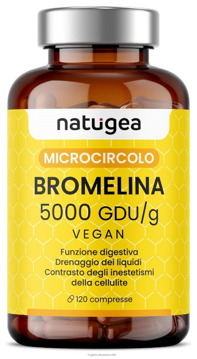 Cerca Offerte di natugea bromelina forte drenante 5000 gdu/g vegana detox anticellulite 120 compresse e acquista online
