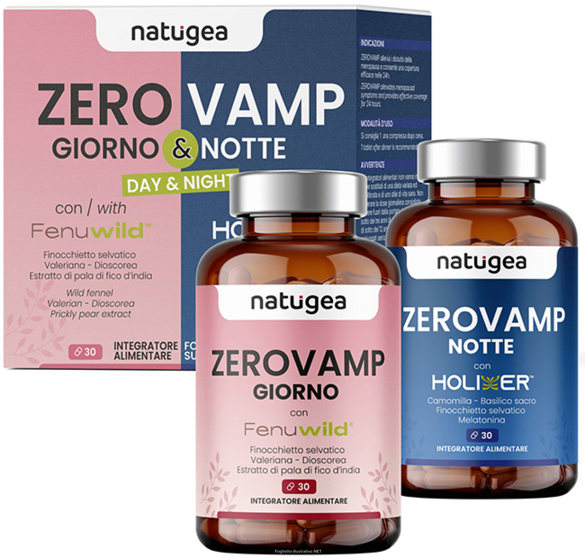 Cerca Offerte di natugea zerovamp giorno & notte integratore per menopausa e benessere ormonale 60 capsule e acquista online