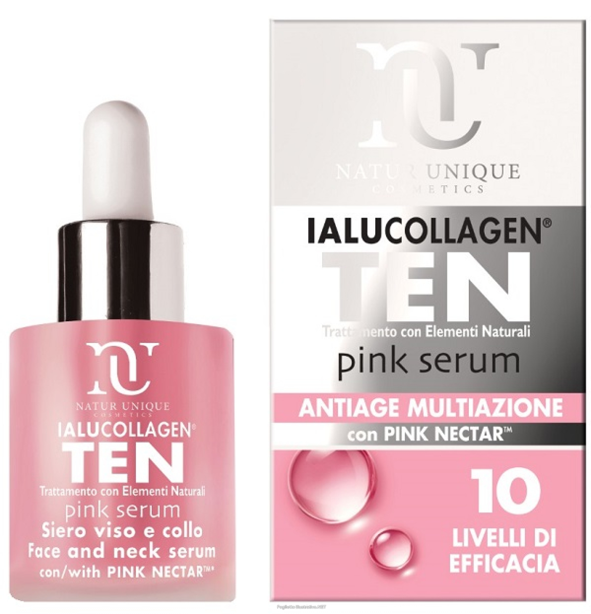 Cerca Offerte di natur unique ialucollagen ten pink siero multiazione antiage viso collo 5ml e acquista online
