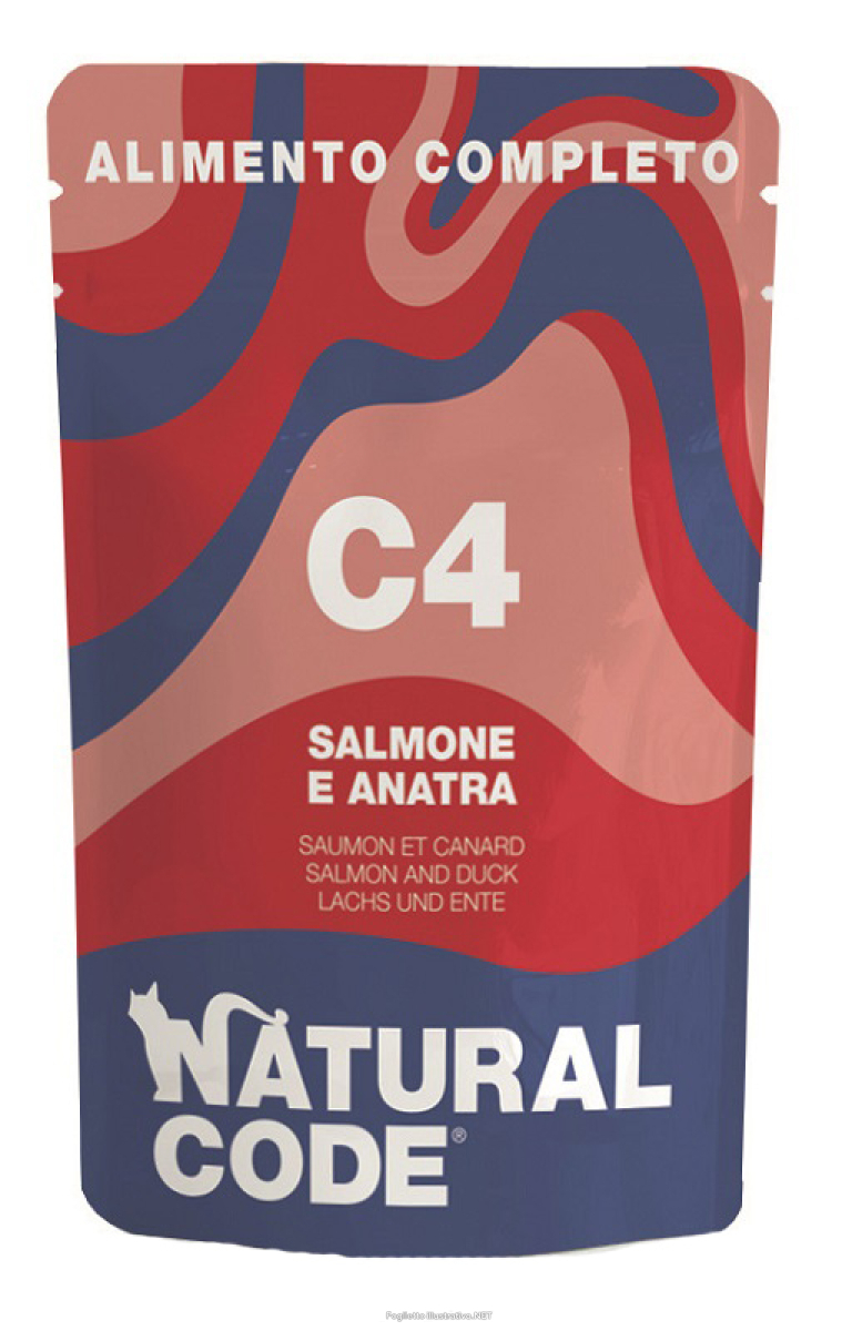 Cerca Offerte di natural code c04 salmone e anatra gatti adulti busta 70g e acquista online