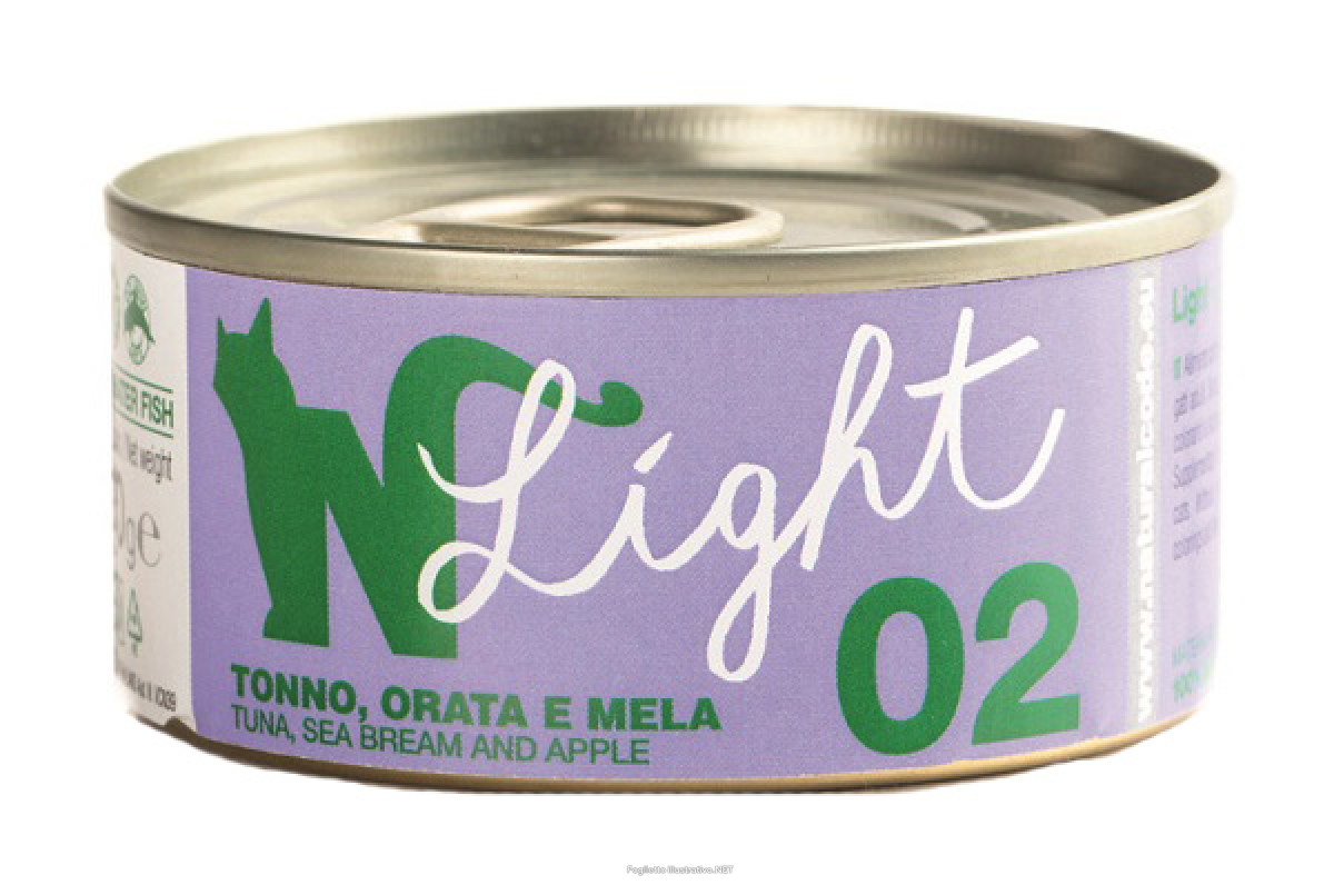 Cerca Offerte di natural code gatto 02 light tonno orata mela 4x70gr (lattina) multipack e acquista online