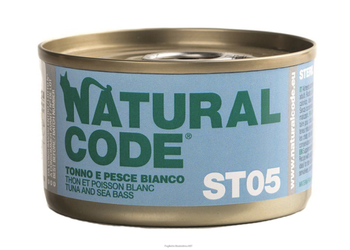 Cerca Offerte di natural code gatto lattina (st05) adulto sterilizzato tonno & pesce bianco 85 gr     temporaneamente mancante dall'azienda produttrice e acquista online