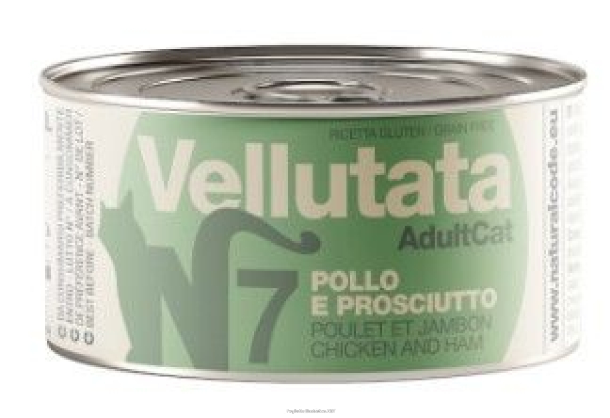 Cerca Offerte di natural code gatto vellutata n7 pollo prosciutto 85g (lattina) e acquista online