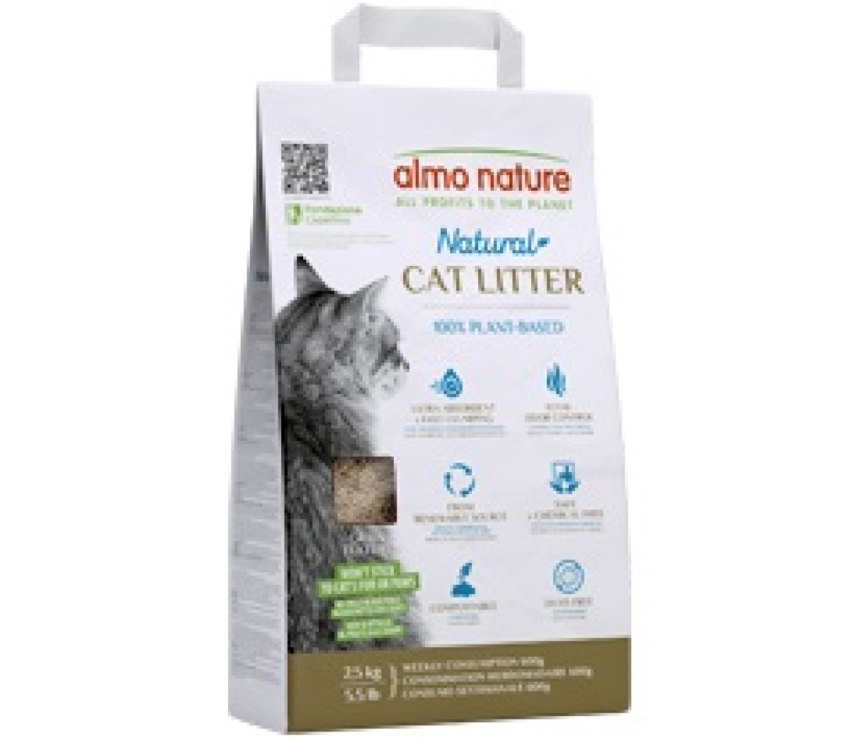 Cerca Offerte di Natural - lettiera vegetale per gatti agglomerante neutralizza odori 2,5 kg e acquista online