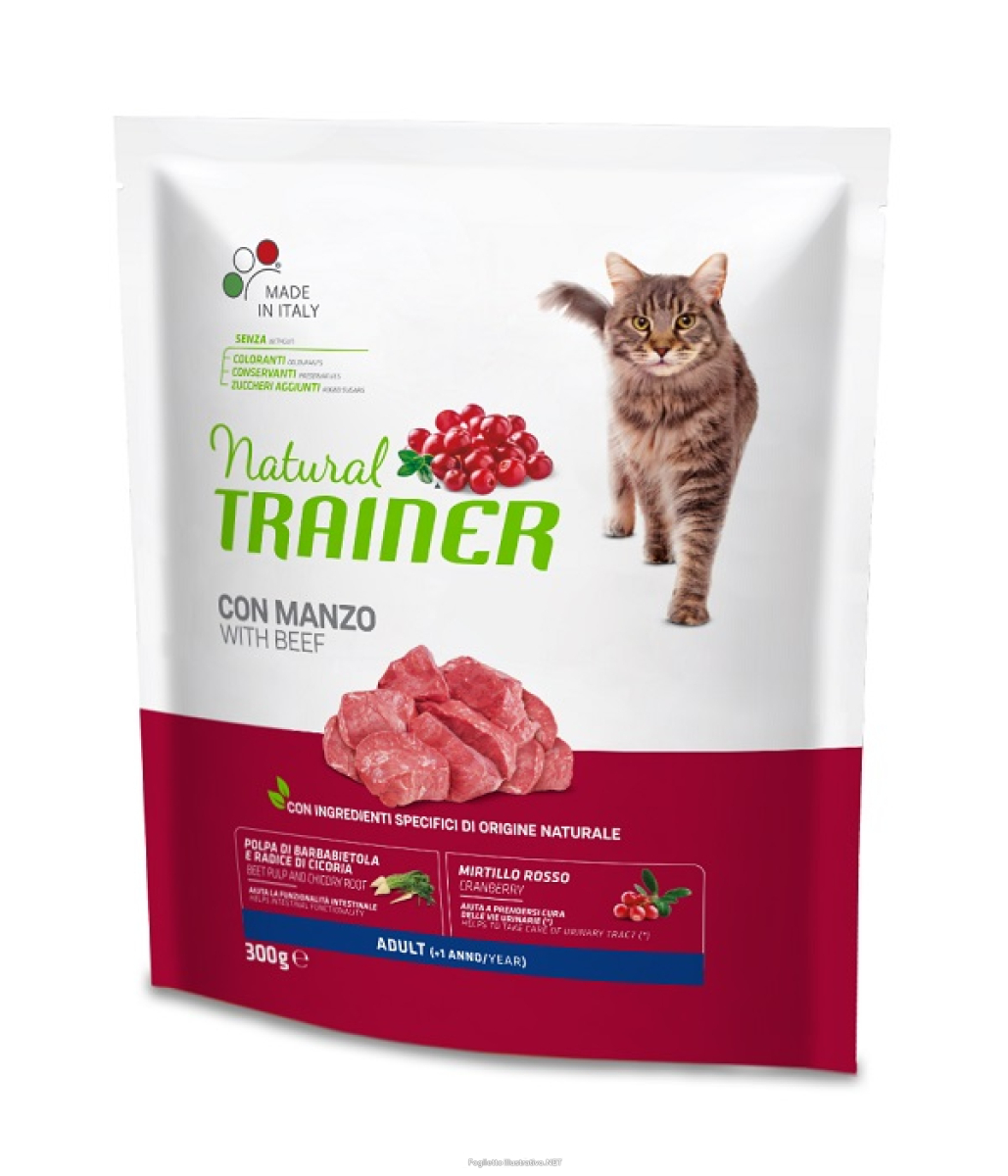 Cerca Offerte di natural trainer adult con manzo per gatti adulti 300g 691c e acquista online