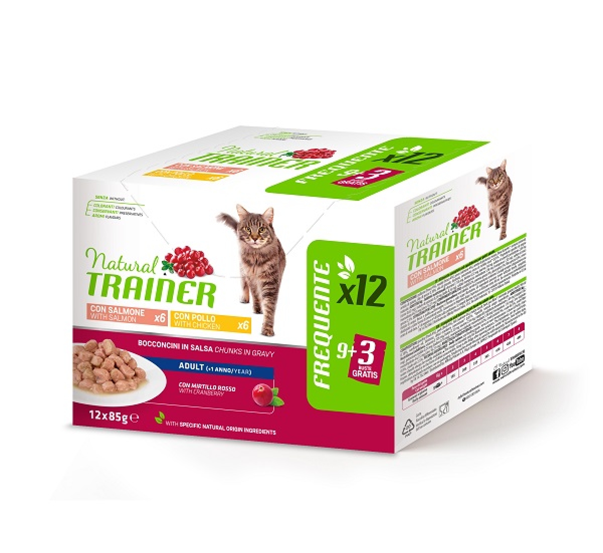 Cerca Offerte di Natural trainer adult multipack pollo e salmone bocconcini in salsa 12x85g trainer natural e acquista online