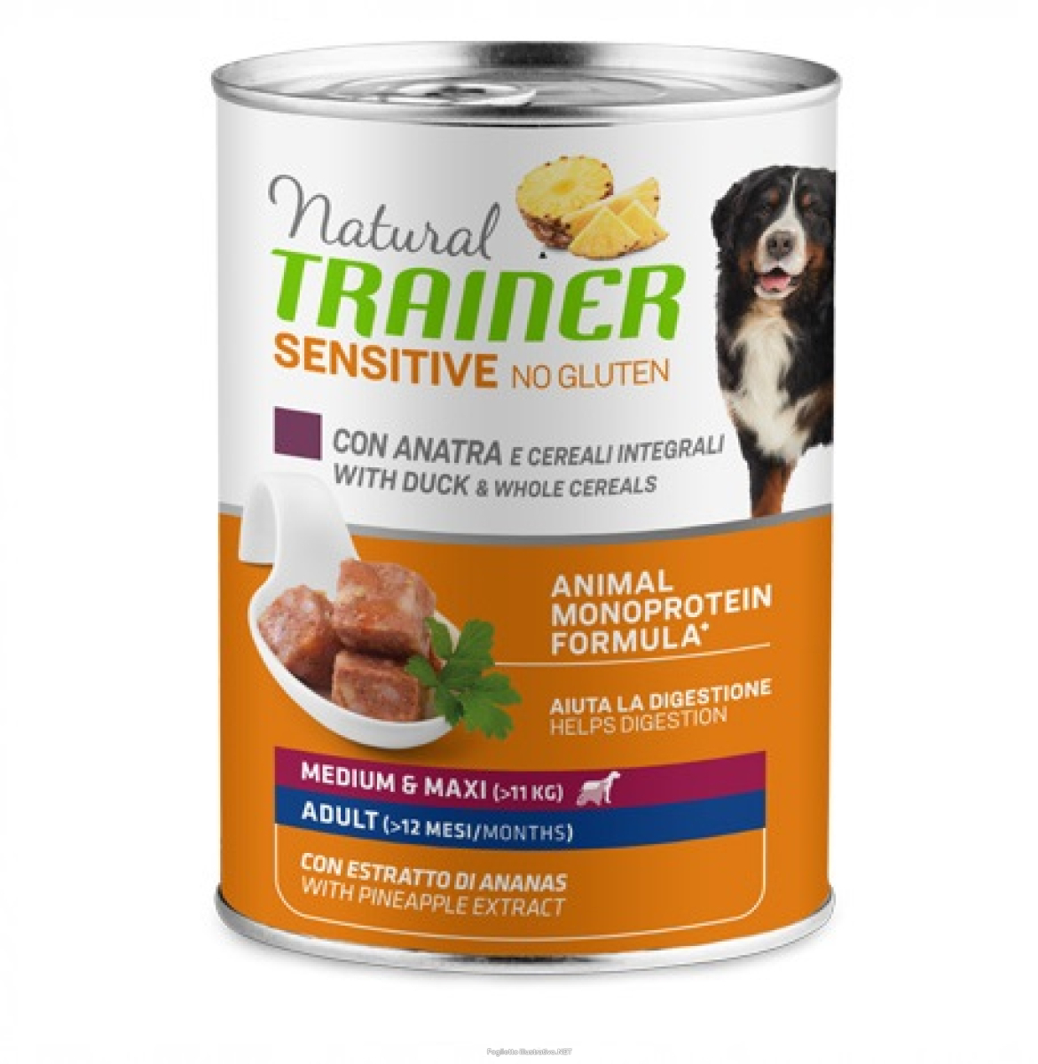 Cerca Offerte di natural trainer cane sensitive no gluten medium & maxi adult con anatra e cereali 400g trainer natural e acquista online