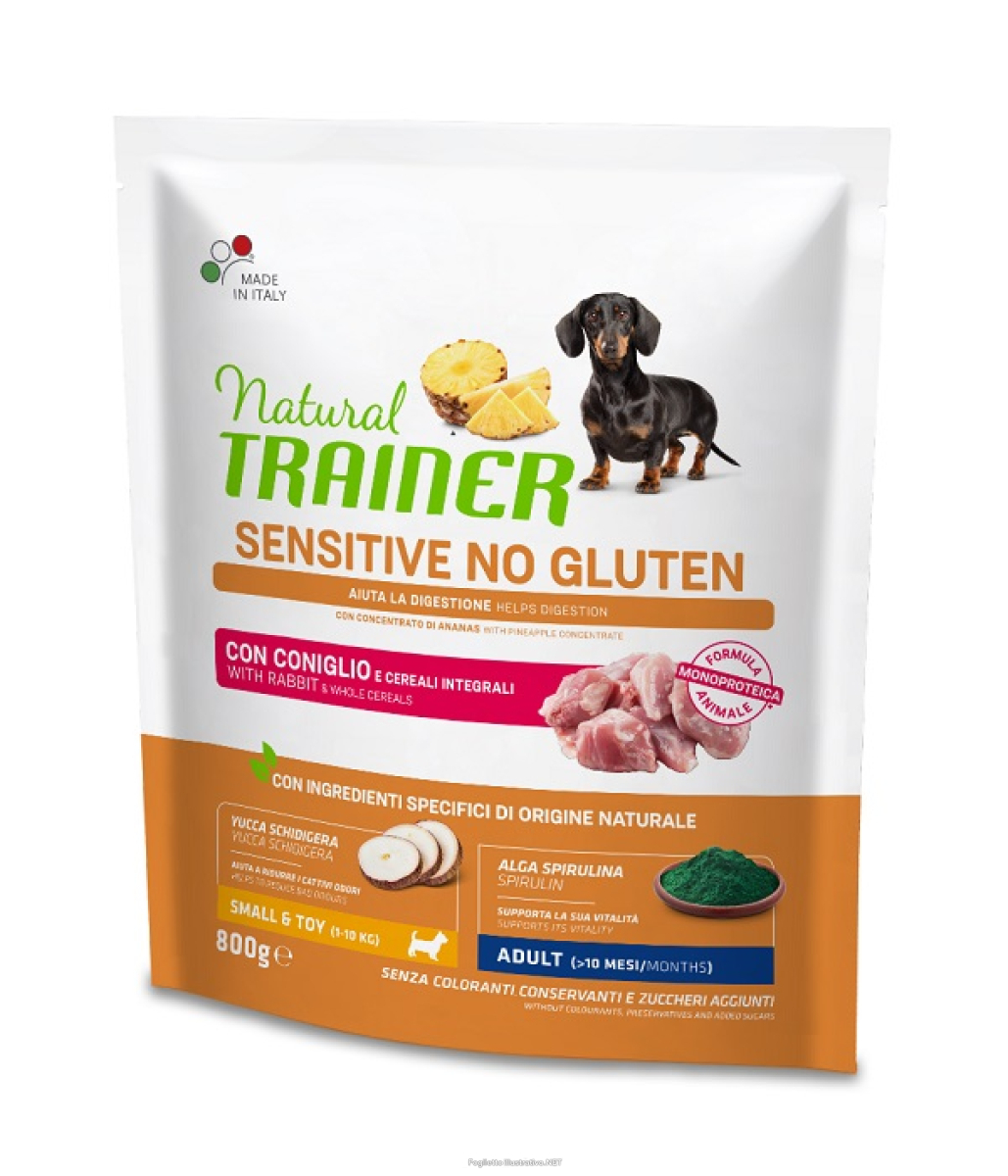 Cerca Offerte di natural trainer sensitive no gluten small & toy adult con coniglio per cani toy 800g 691c e acquista online
