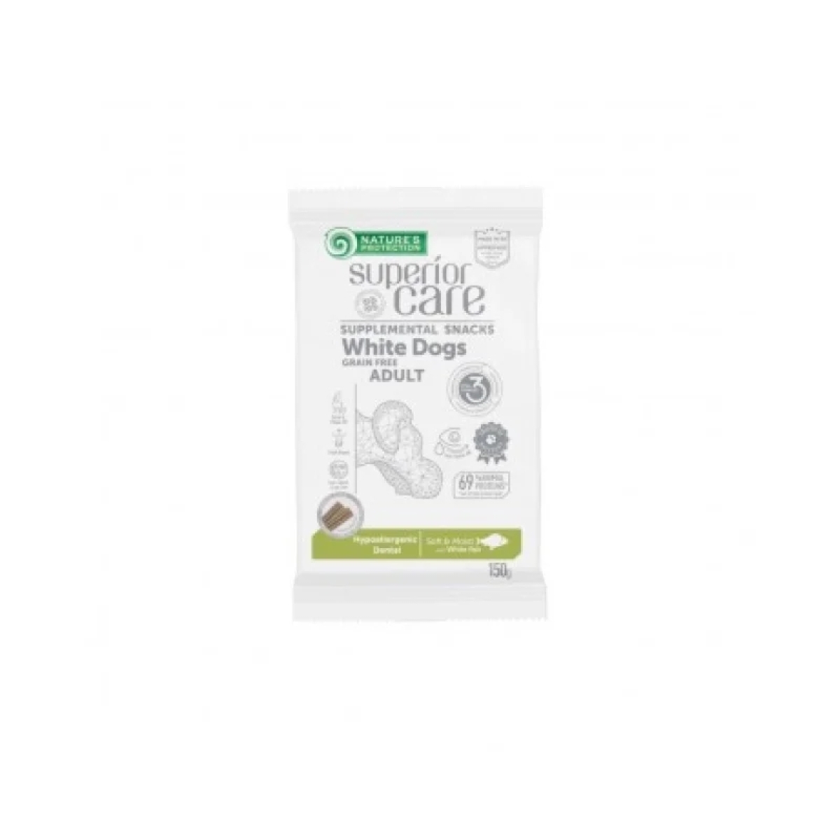 Cerca Offerte di Nature's protection superior care dog snack white grain free daily oral care insect adult all breed 150 g e acquista online