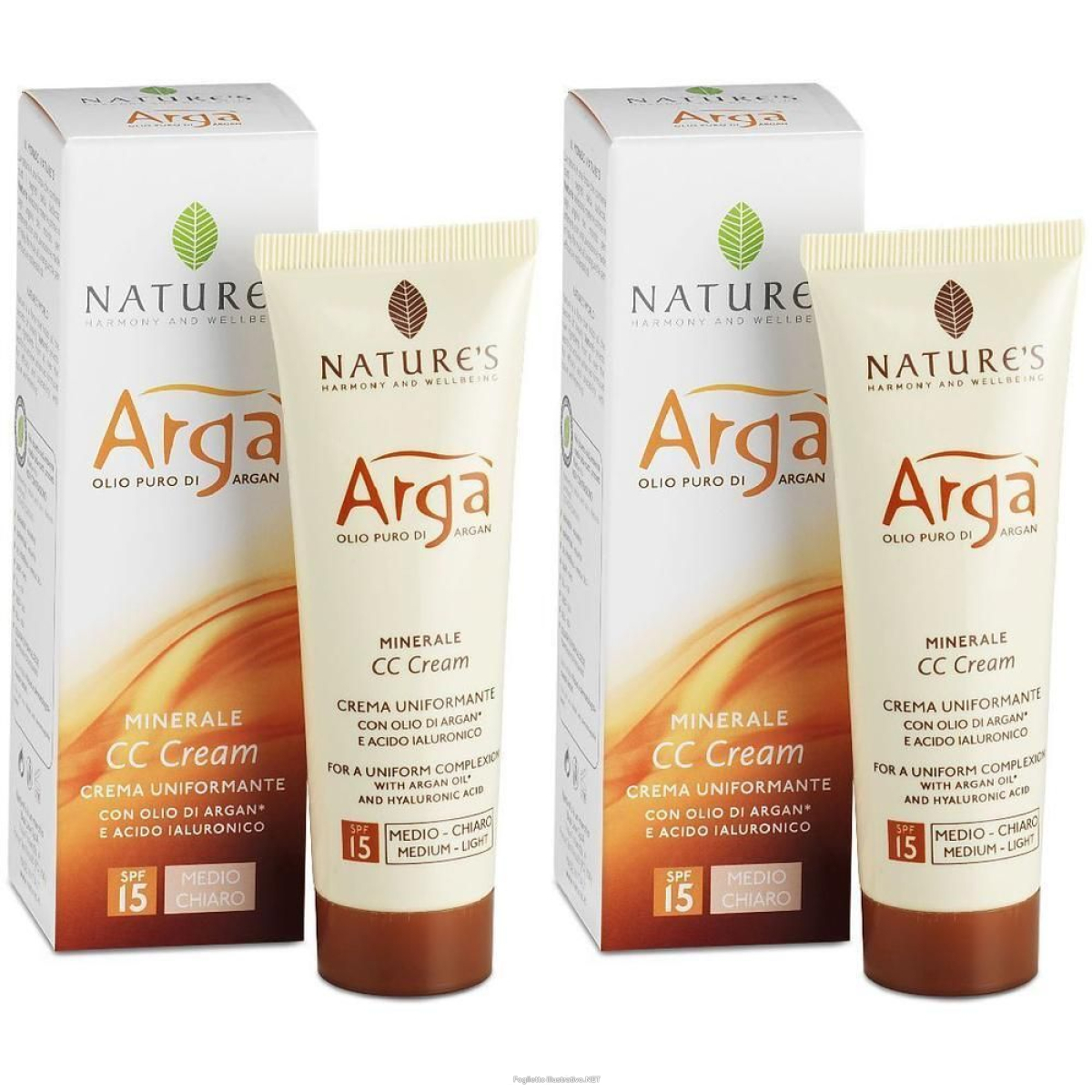 Cerca Offerte di nature's argà cc cream viso uniformante medio chiaro 2x50 ml crema e acquista online