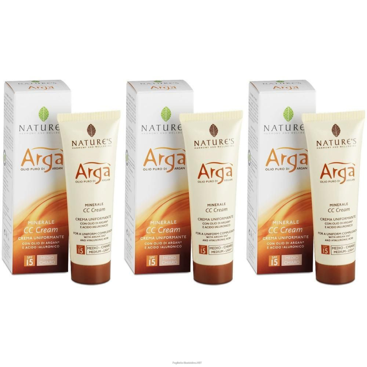 Cerca Offerte di nature's argà cc cream viso uniformante medio chiaro 3x50 ml crema e acquista online