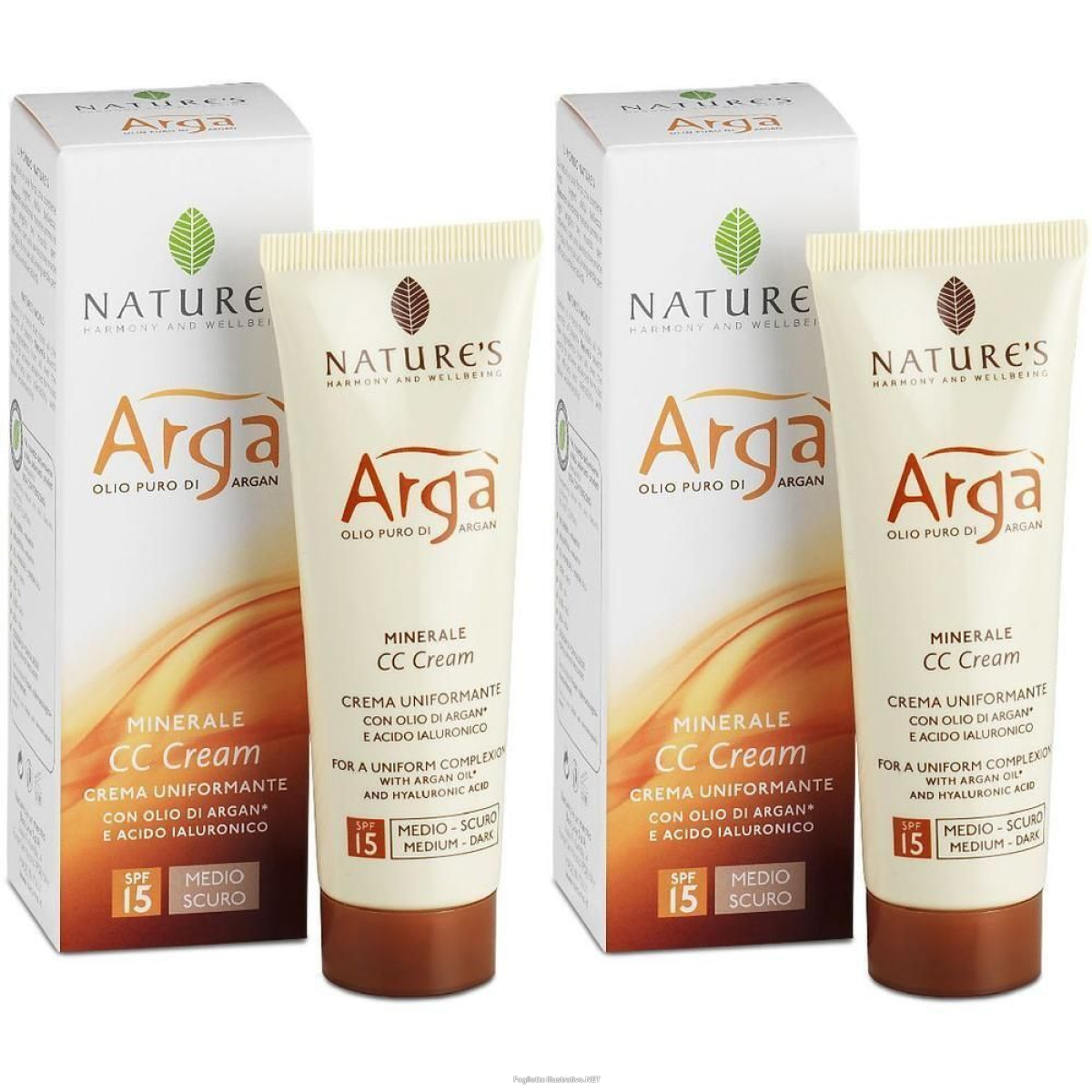 Cerca Offerte di nature's argà cc cream viso uniformante medio scuro 2x50 ml crema e acquista online