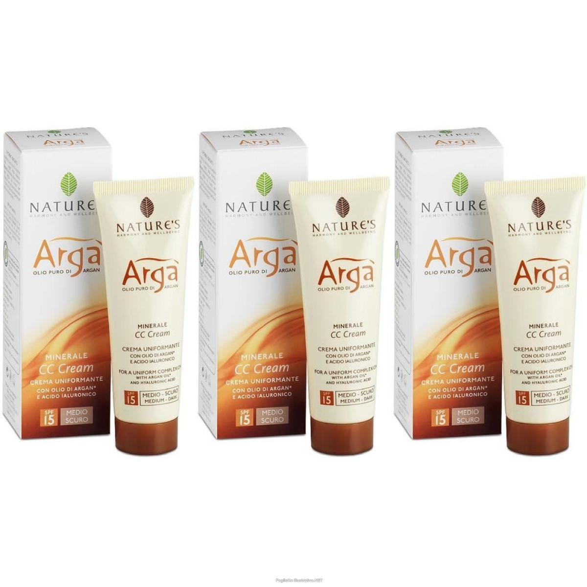 Cerca Offerte di nature's argà cc cream viso uniformante medio scuro 3x50 ml crema e acquista online