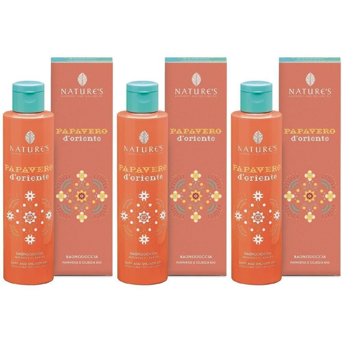 Cerca Offerte di Nature's bagnodoccia papavero d'oriente 3x200 ml gel doccia e acquista online