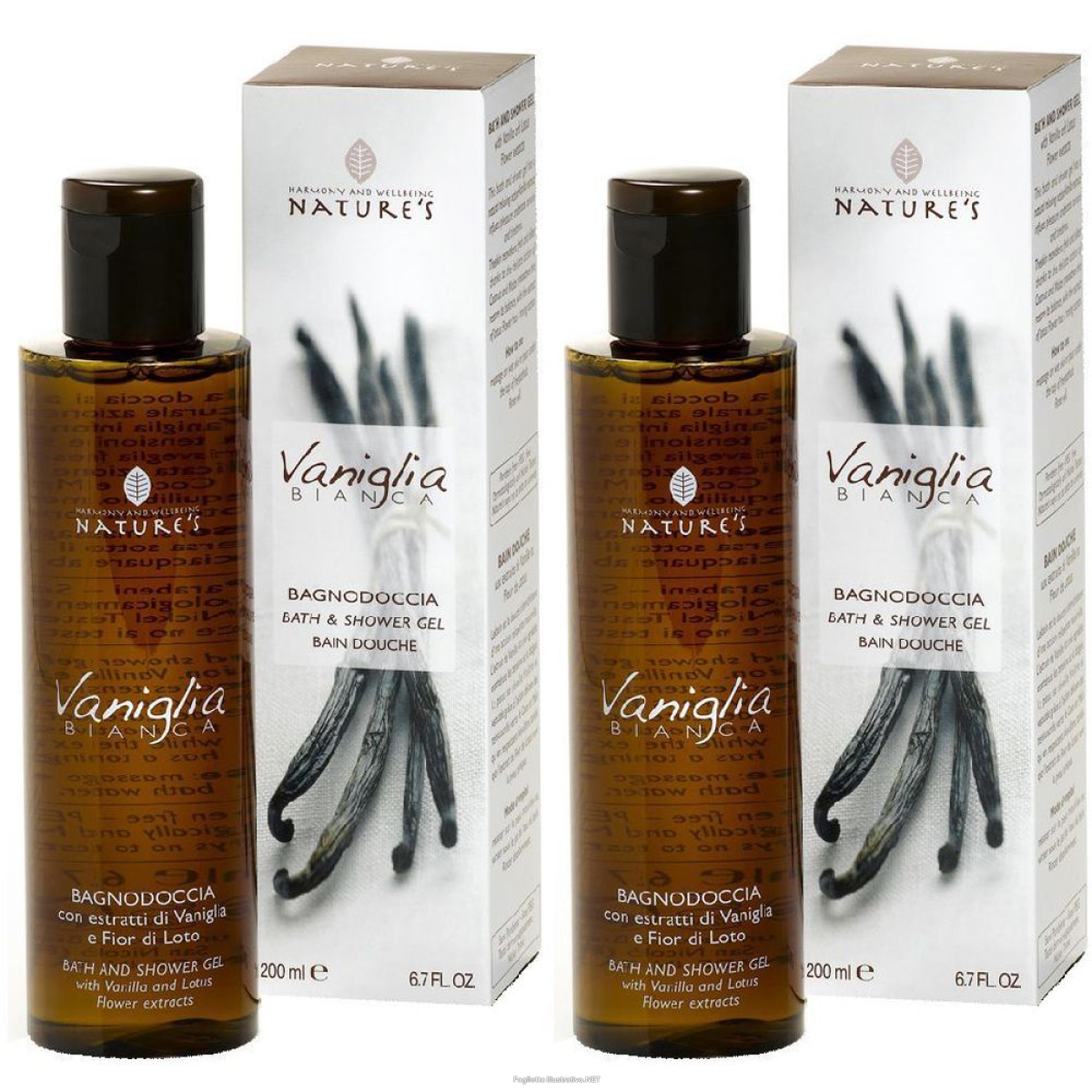 Cerca Offerte di nature's bagnodoccia vaniglia bianca set da 2 2x200 ml schiuma e acquista online