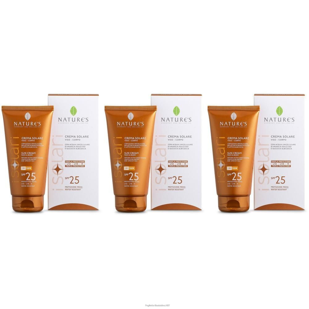 Cerca Offerte di nature's crema solare spf25 3x150 ml solare e acquista online
