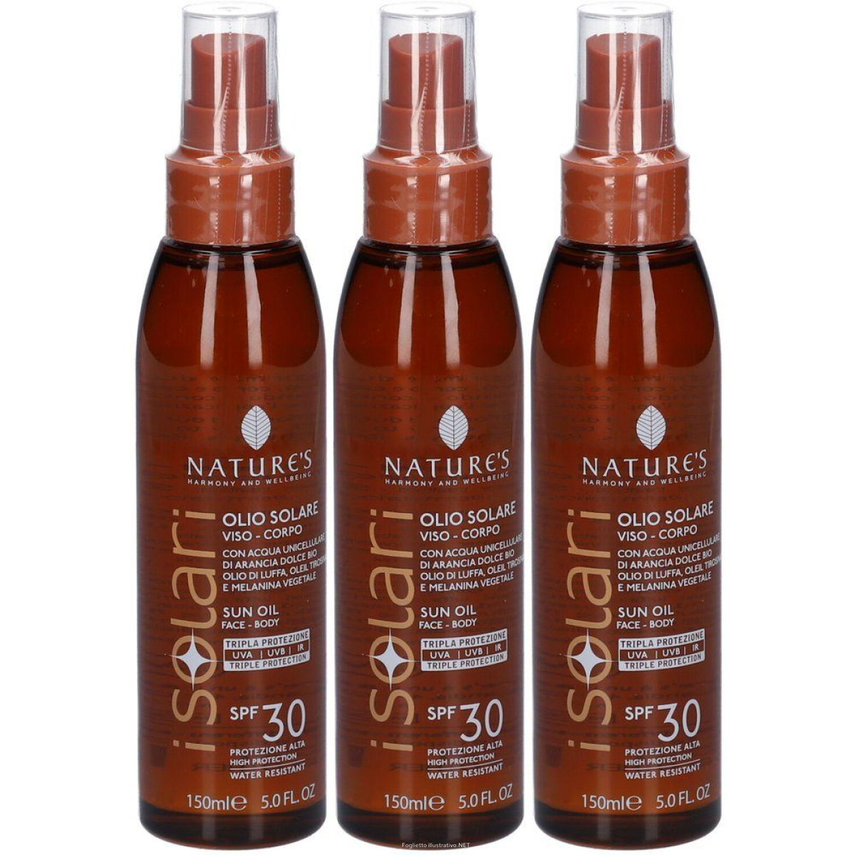 Cerca Offerte di nature's isolari olio solare spf 30 3x150 ml soluzione e acquista online