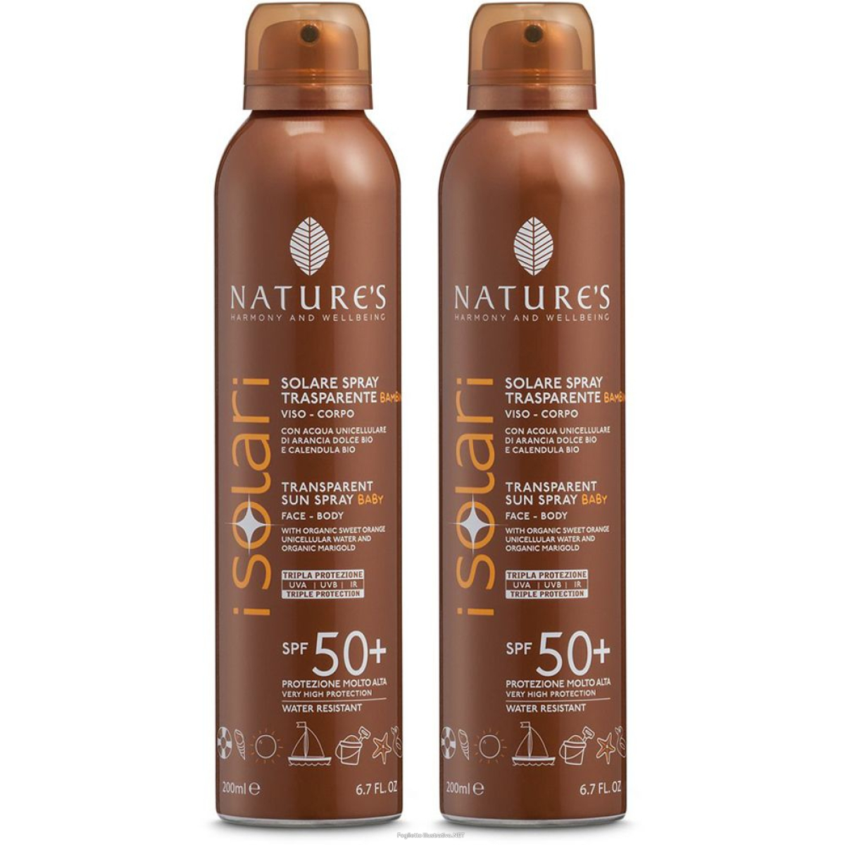 Cerca Offerte di nature's isolari solare spray trasparente bambini spf 50+ set da 2 2x e acquista online