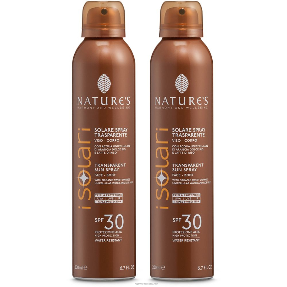 Cerca Offerte di nature's isolari solare spray trasparente spf 30 set da 2 2x200 ml set e acquista online