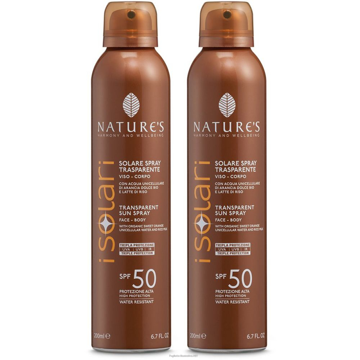 Cerca Offerte di nature's isolari solare spray trasparente spf 50 set da 2 2x200 ml sp e acquista online