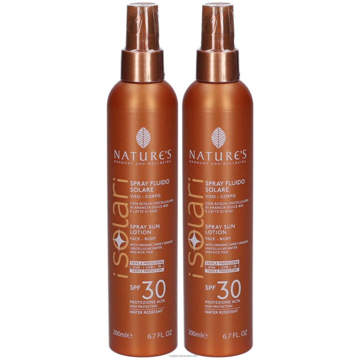 Cerca Offerte di nature's isolari spray fluido solare spf 30 set da 2 2x200 ml e acquista online