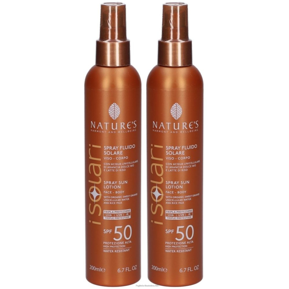 Cerca Offerte di nature's isolari spray fluido solare spf 50 set da 2 2x200 ml e acquista online