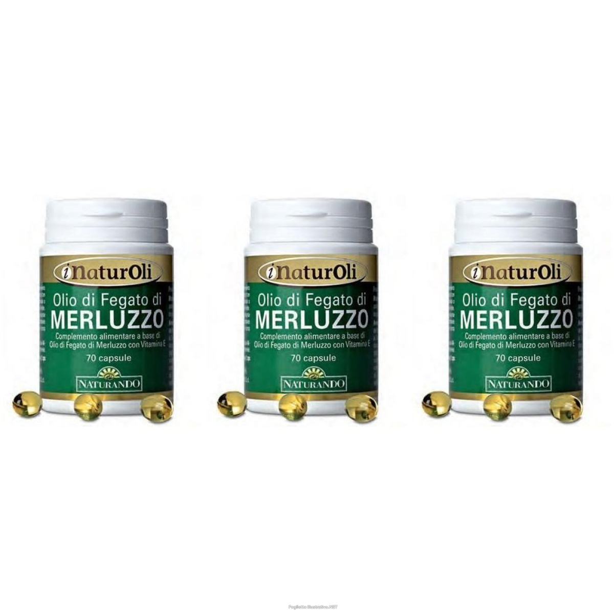 Cerca Offerte di Naturoli Olio di Fegato Merluzzo 70 Capsule Molli 3x43 g e acquista online