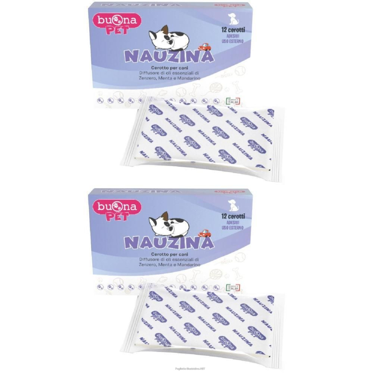 Cerca Offerte di nauzina cerotto diffusore cani gatti 12 pezzi 2x12 st e acquista online