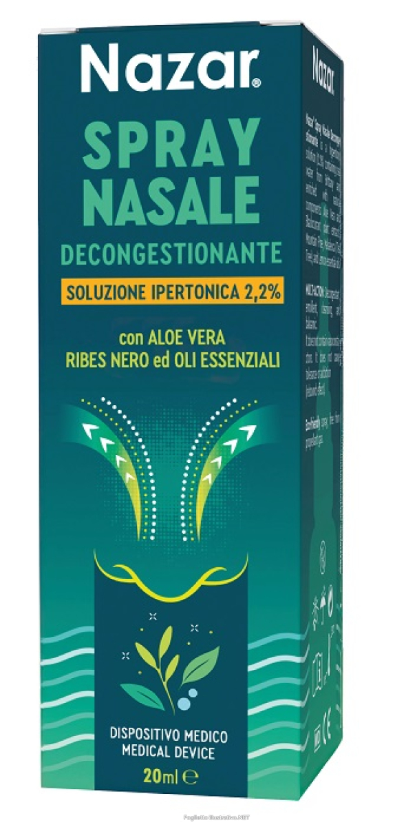 Cerca Offerte di nazar spray nasale decongestionante soluzione ipertonica 2,2% 20 ml sp e acquista online