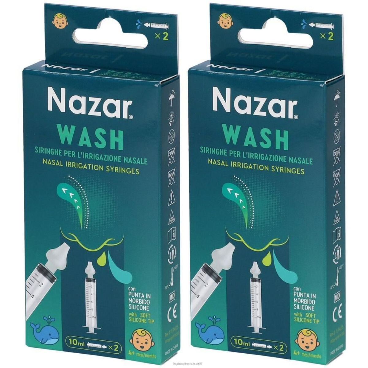 Cerca Offerte di nazar wash siringa irrigazione nasale 2x2 st e acquista online