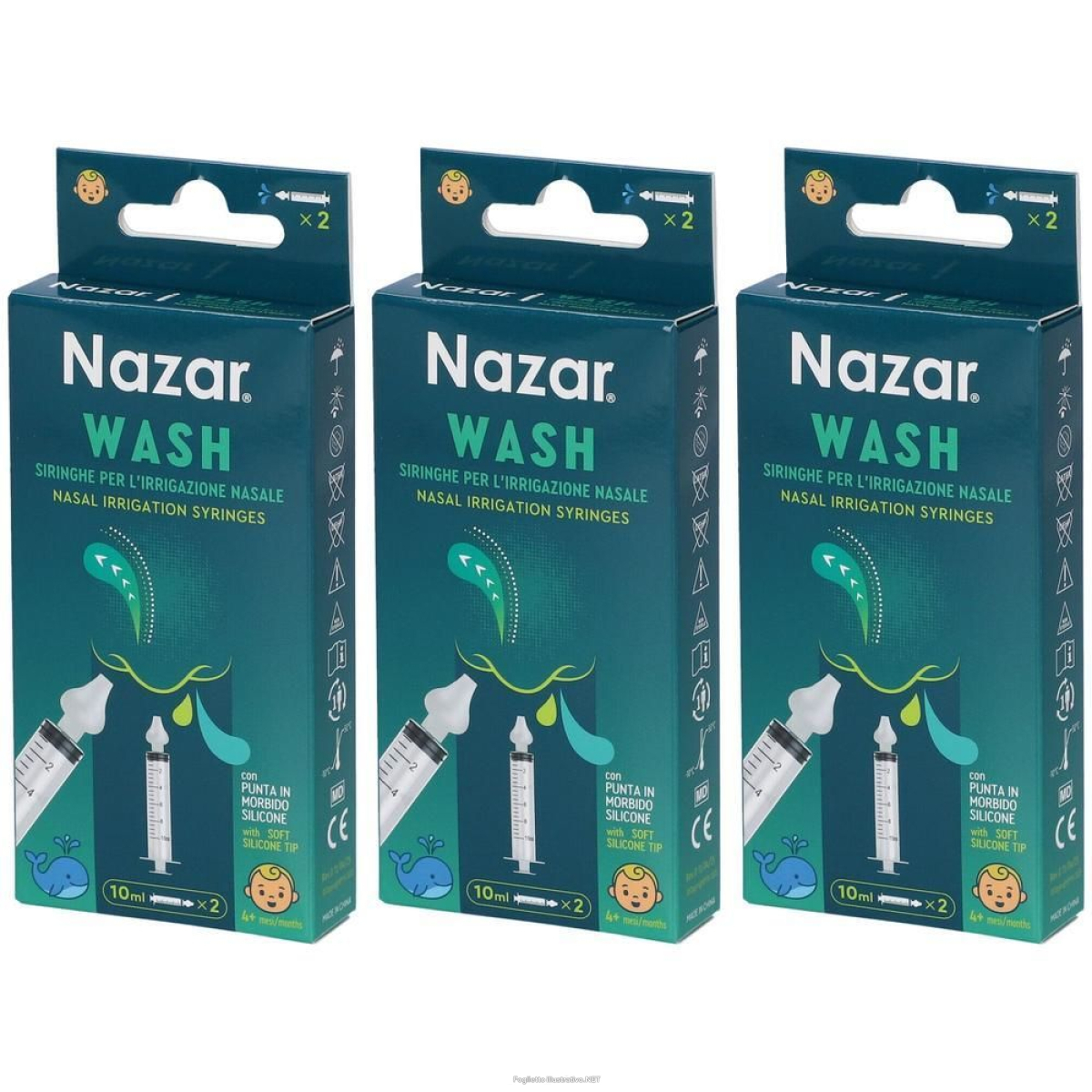 Cerca Offerte di nazar wash siringa irrigazione nasale 3x2 st e acquista online