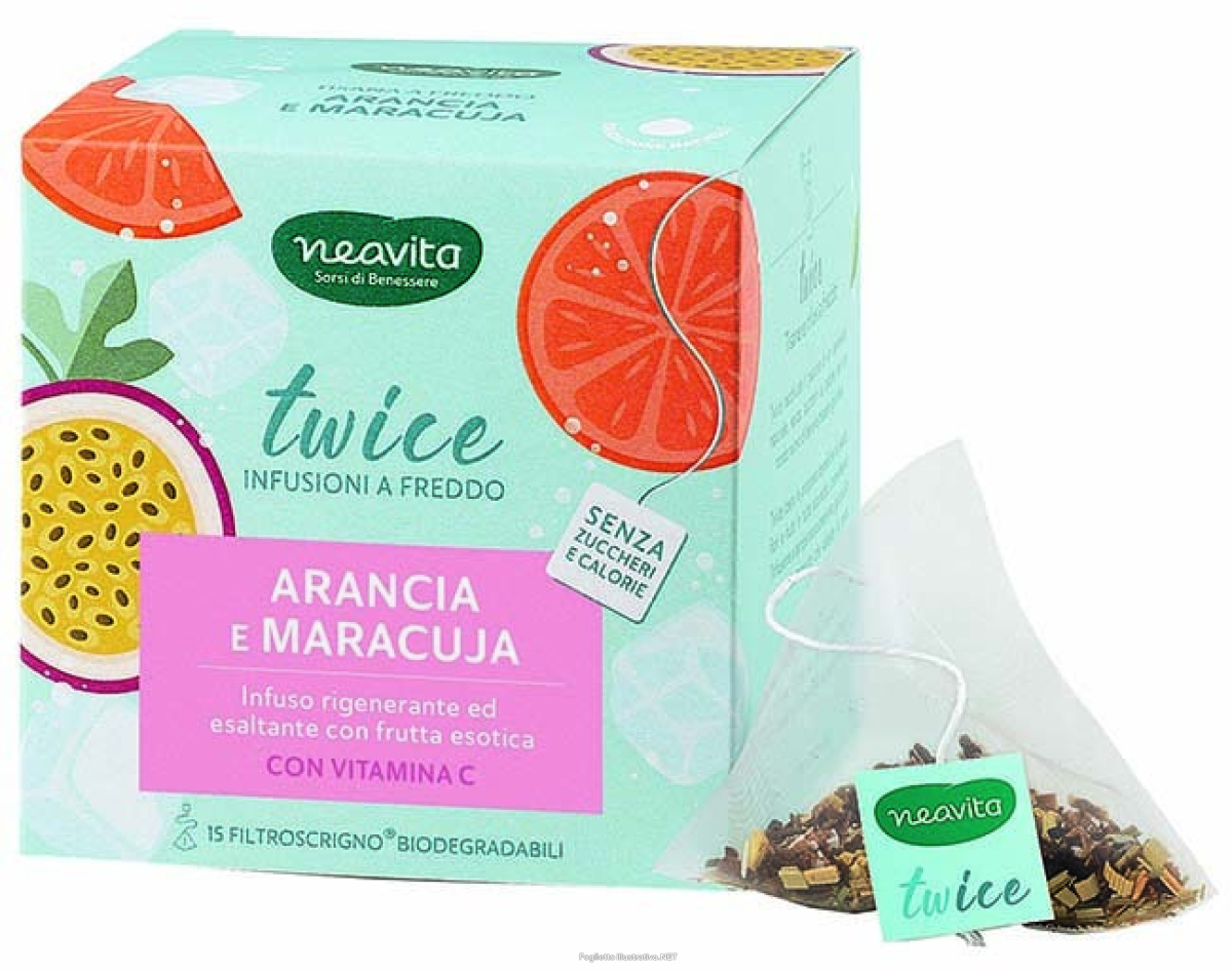 Cerca Offerte di neavita infuso twice arancia maracuja + vitamina c 15 filtri e acquista online