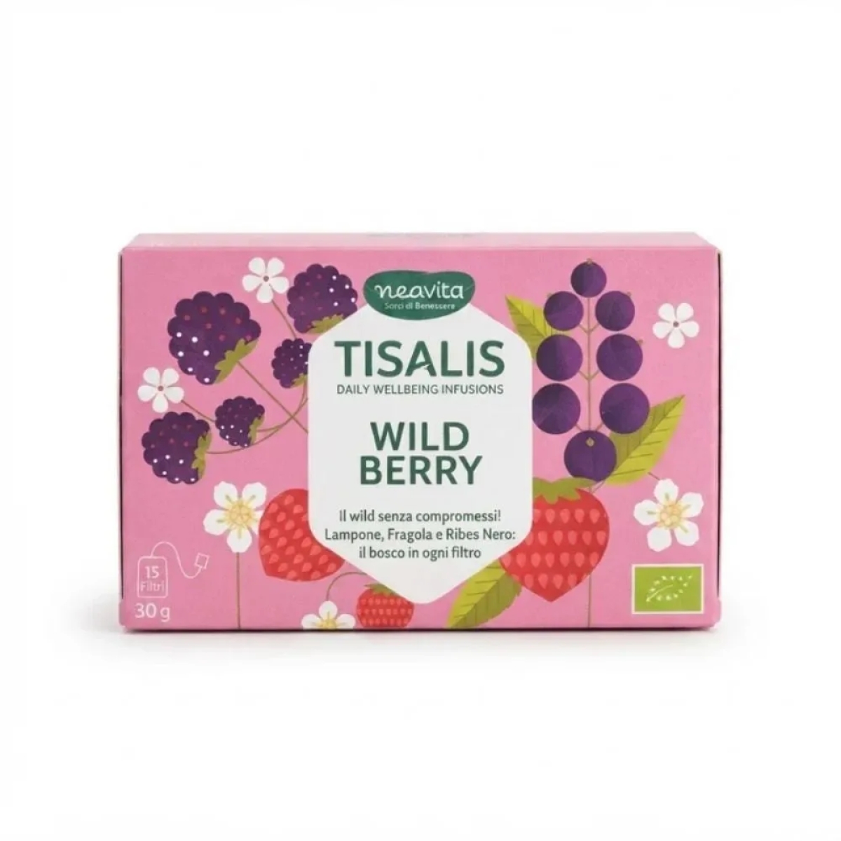 Cerca Offerte di Neavita tisalis wild berry infuso biologico ai frutti di bosco, 15 filtri da 2 g e acquista online