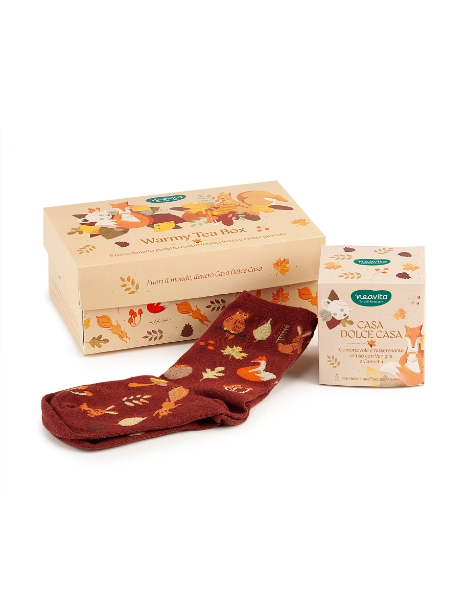 Cerca Offerte di Neavita warmy tea cofanetto con infuso casa dolce casa 7 filtri + calzini e acquista online