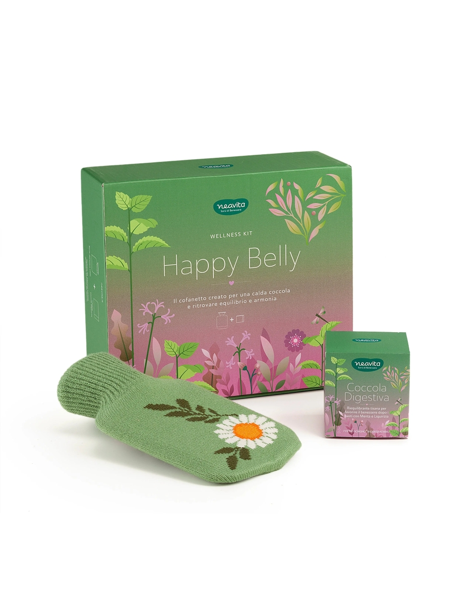Cerca Offerte di Neavita wellness kit cofanetto con tisana coccola digestiva 7 filtroscrigno + boule happy belly verde e acquista online