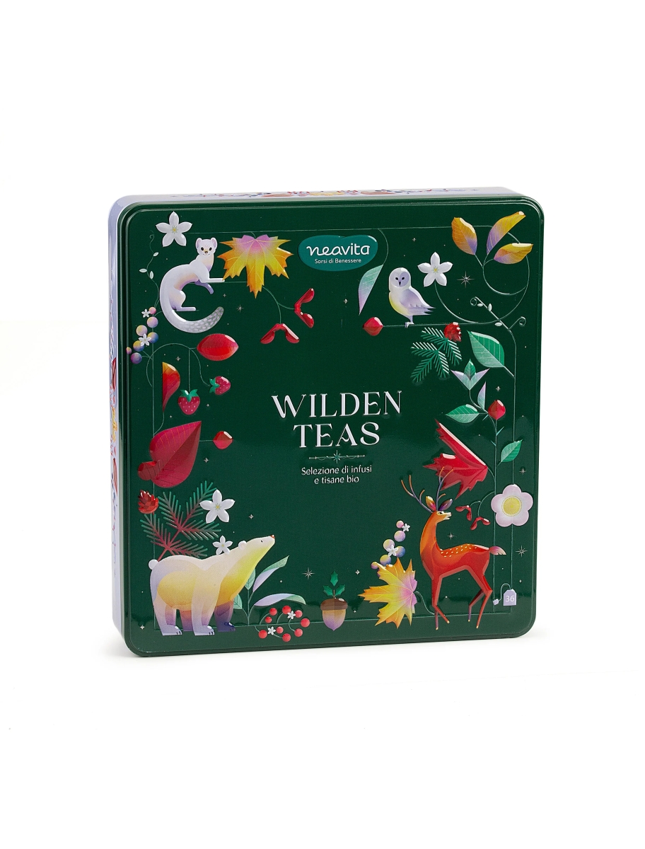 Cerca Offerte di Neavita wilden teas cofanetto verde in latta con tisane e infusi, 36 filtri e acquista online