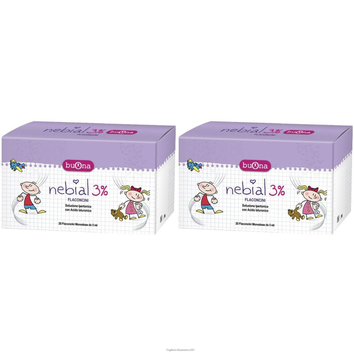 Cerca Offerte di nebial 3% soluzione ipertonica set da 2 2x20x5 ml per nebuli e acquista online